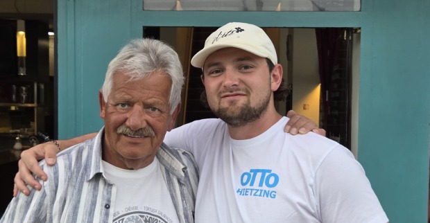 Gastronom Otto Sklenar aus Hietzing mit "Wohltäter" Mario Orth