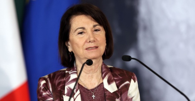 Ehemann von Italien-Ministerin Eugenia Roccella vermisst: Familienministerin Eugenia Roccella bei einem öffentlichen Auftritt in Italien.