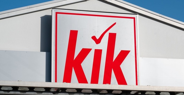 KiK Filiale Logo außen – Rückruf wegen belastetem Trinkglas mit Blei und Cadmium