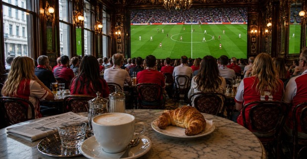 WM 2026 Wien Kaffeehaus Fußball schauen Frühstück Fans Leinwand Österreich Spiel