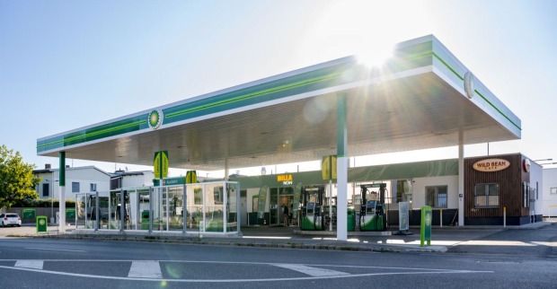 Außenansicht einer BP-Tankstelle in Österreich