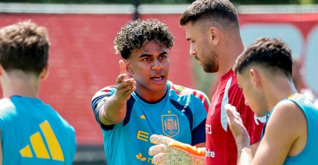 Lamine Yamal im Training der spanischen Nationalmannschaft vor dem WM-Viertelfinale gegen Belgien bei der WM 2026.