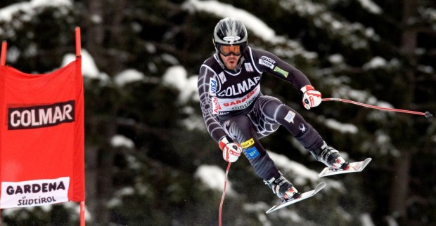 TJ Lanning bei Weltcup-Abfahrt Skirennen US-Skistar Speed-Disziplinen Ski alpin