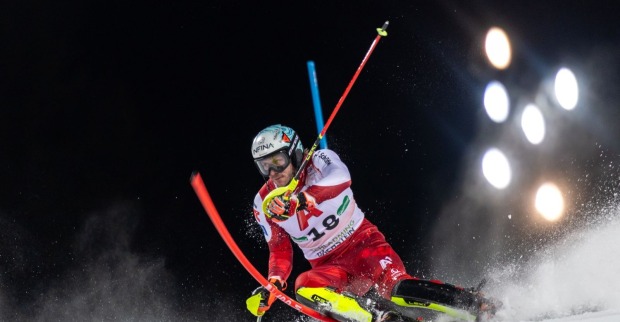 Michael Matt auf der Slalom-Piste in Schladming