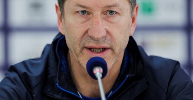 Ex-ÖFB-Teamchef Franco Foda bei einer Pressekonferenz.
