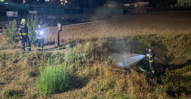 Feuerwehr bei Wiesenbrand in Perg nach Feuerwerksbatterie eines 15-Jährigen.