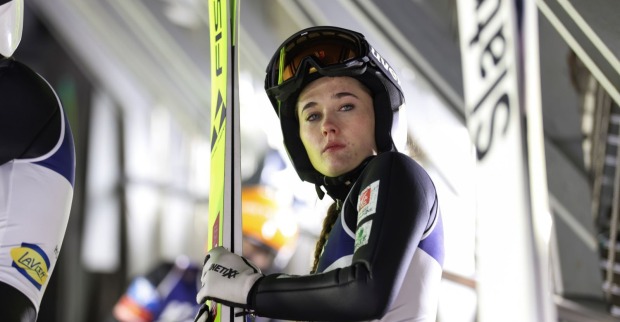 Die Skispringerin Emma Chervet in Oslo