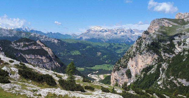 Berglandschaft in den Dolomiten in Südtirol, wo ein Deutscher bei einem Klettersteig-Unfall tödlich verunglückte.