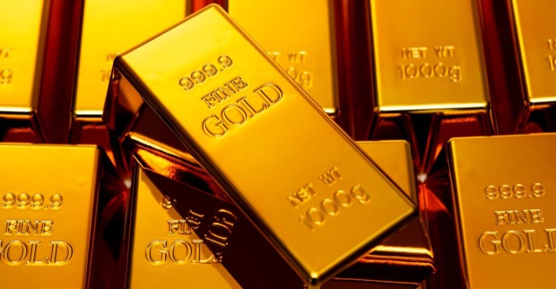 Mehrere Goldbarren