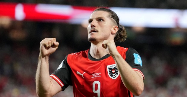 Marcel Sabitzer im Trikot des ÖFB während eines Länderspiels