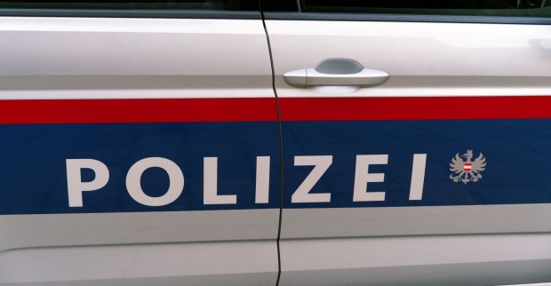 Außenansicht eines Polizeiwagens