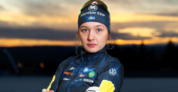 Porträtaufnahme der schwedischen Biathletin Linn Gestblom