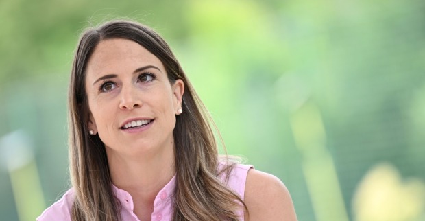 Mirjam Puchner während der Pressekonferenz zu ihrem Karriereende