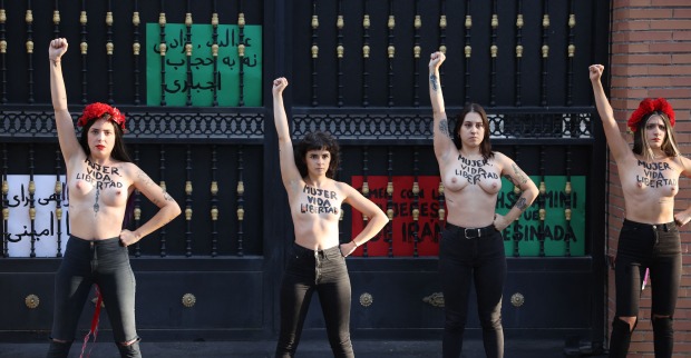 Femen-Protest in Madrid | Credit: THOMAS COEX / AFP / picturedesk.com